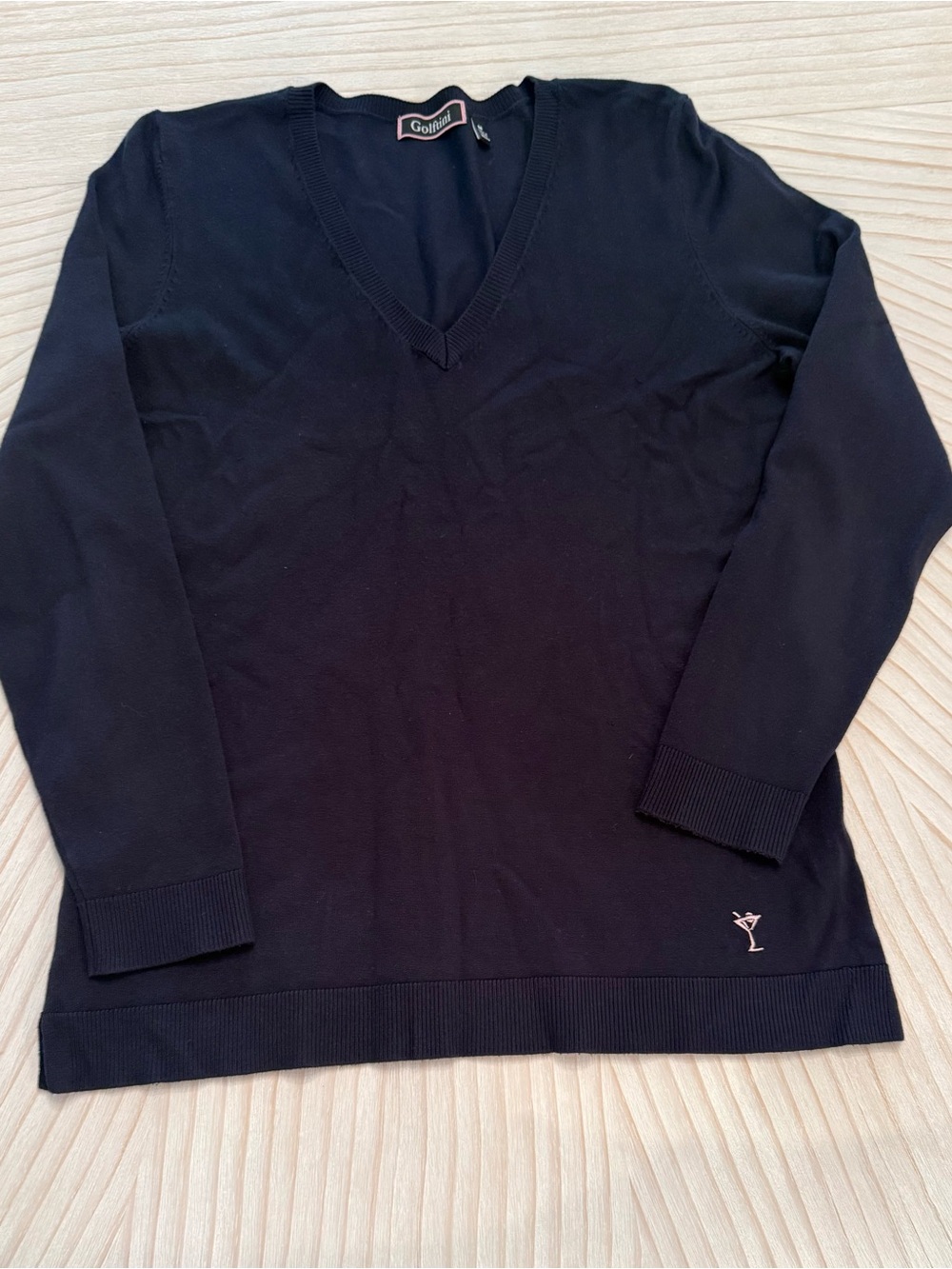 Golftini Navy V-Neck Sweater for Women